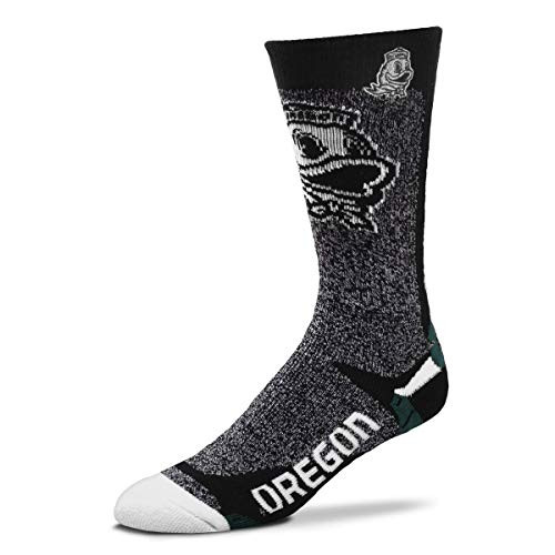 For Bare Feet NCAA Downtown Socks Oregon Ducks  Large