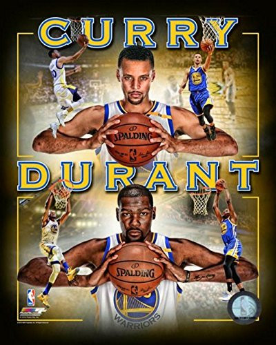 Kevin Durant Stephen Curry Golden State Warriors NBA Photo (11" x 14")