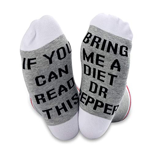 TSOTMO 2 Pairs If You Can Read This Bring Me a Diet Dr Pepper Socks  Diet Dr Pepper   Medium