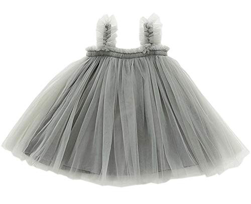 LYXIOF Baby Girls Tutu Dresses Sleeveless Princess Dress Infant Tulle Dress Toddler Sundress Grey 12 Months LYXIOF Baby Girls Tutu Dresses Sleeveless Princess Dress Infant Tulle Dress Toddler Sundress Grey 12 Months