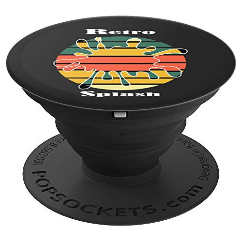 Retro splash designers artistic circular paint splatter PopSockets Grip and Stand for Phones and Tablets