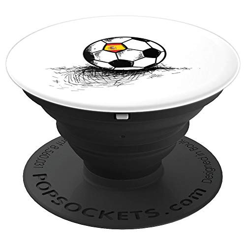 Spain Soccer Ball Flag Jersey   Spanish Football Gift PopSockets Grip and Stand for Phones and Tablets Spain Soccer Ball Flag Jersey   Spanish Football Gift PopSockets Grip and Stand for Phones and Tablets