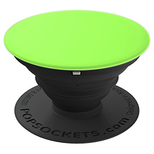 Key Lime Green Color Solid Hue Plain PopSockets Grip and Stand for Phones and Tablets