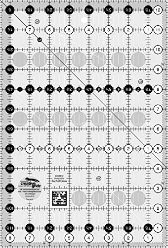 Creative Grids 8.5" x 12.5" Rectangle Quilting Ruler Template CGR812