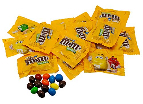 Milk Chocolate Peanut M Ms Fun Sized Individual Bags   1LB Resealable Stand Up Bag  approx  23 pieces    Bulk Milk Chocolate Bulk Filler Candies   Candy for Parties and Holidays