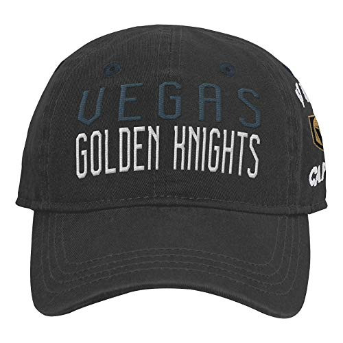 NHL by Outerstuff NHL Las Vegas Golden Knights Infant  My First  Infant Slouch Hat  Black  Infant One Size
