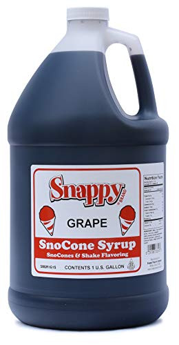 SNAPPY Grape Sno Cone Syrup  1 Gallon  11 Pound
