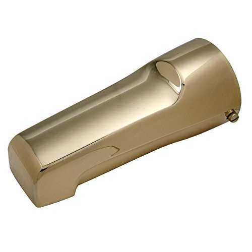 BrassCraft Mfg Mixet 82 PB BX 6 1 2  Length Quikspout Slip On Filler Tub Spout   Polished Brass