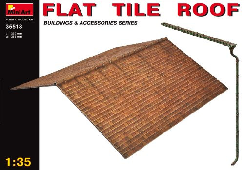 MiniArt 1 35 Scale Flat Tile Roof Plastic Model Kit