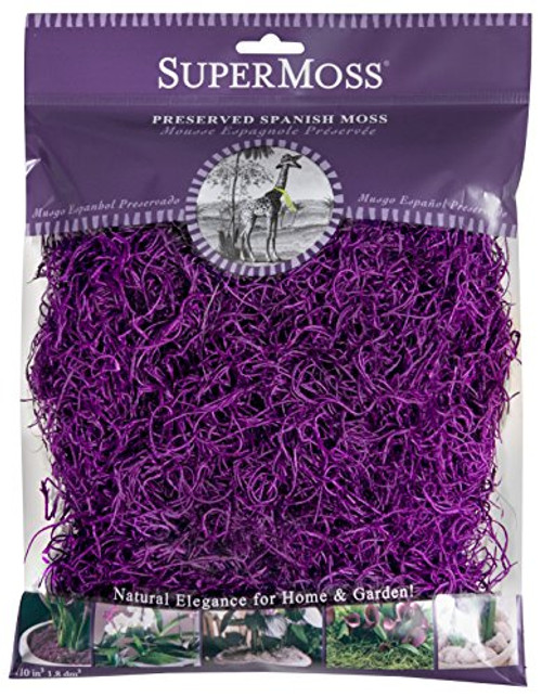 SuperMoss  26962  Spanish Moss Preserved  Purple  4oz