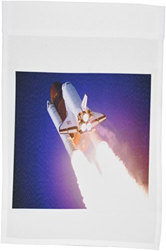 3dRose fl 50252 1 Garden Flag  12 by 18 Inch  Space Shuttle Takeoff