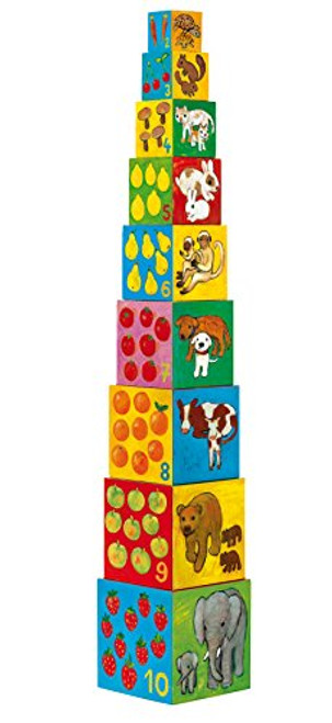 Djeco My Friends Nesting Stacking Cubes Djeco My Friends Nesting Stacking Cubes