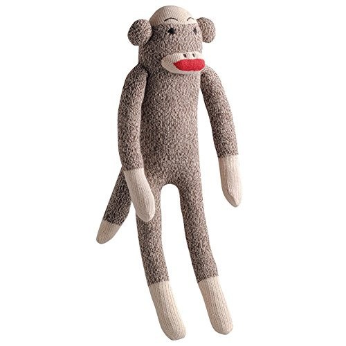 Multipet Plush Dog Toy  Sock Monkey Pack of 2