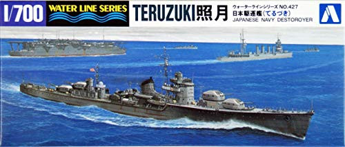 Aoshima 1 700 Scale I J N  Destroyer Teruzuki   Plastic Watercraft Model Building Kit  16763