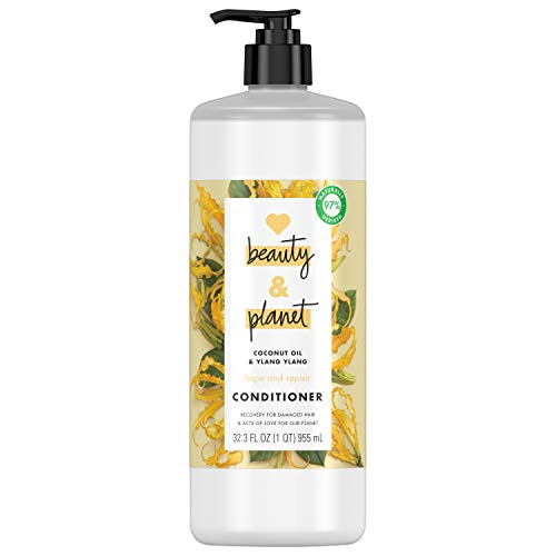 Love Beauty And Planet Hope and Hair Repair Conditioner for Dry Hair and Split Ends Coconut Oil   Ylang Ylang Vegan Damaged Hair Treatment 32 3 oz Love Beauty And Planet Hope and Hair Repair Conditioner for Dry Hair and Split Ends Coconut Oil   Ylang Ylang Vegan Damaged Hair Treatment 32 3 oz