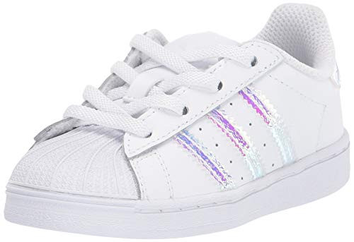 adidas Originals Baby Superstar Elastic Sneaker  White1 White White  8K