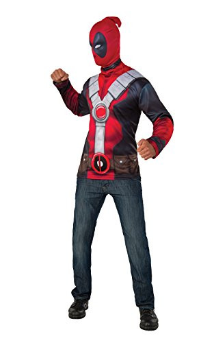 Rubie s Costume Co Deadpool Costume Top  Red  X Large