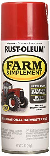 Rust Oleum Farm   Implement 12 oz  Spray Paint  280127 International Harvester Red
