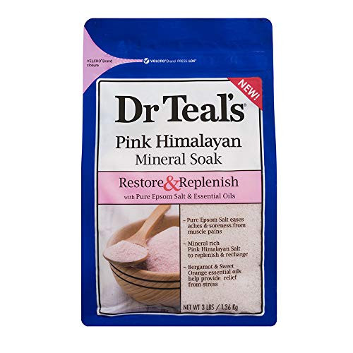 Dr Teal s Restore   Replenish Pure Epsom Salt   Essential Oils Pink Himalayan Mineral Soak 48 oz