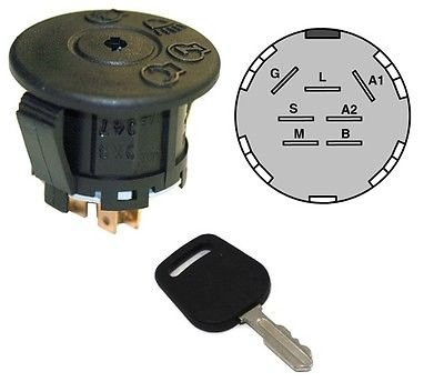 The ROP Shop Ignition Starter Switch   Key for AYP Sears Roper 163968 175442 175566 Tractors