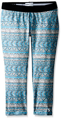 Soffe Girls  Big Dri Capri  Aztec Stripe Surf Combo  Medium