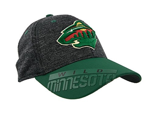 Reebok 2016 NHL Playoff Structured Flex Fit Cap  S M  Minnesota Wild
