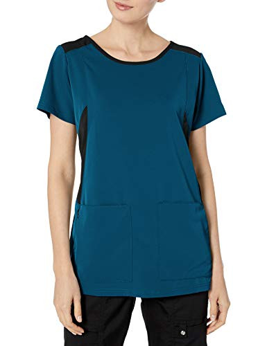 WonderWink Hp Neo Boat Neck Women s Scrub Top  Caribbean  Large
