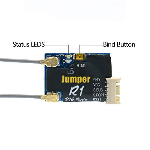 Jumper XYZ R1 Receiver 16CH Sbus RX Compatible with Frsky D16 Mode Radio Remote Controller Jumper XYZ R1 Receiver 16CH Sbus RX Compatible with Frsky D16 Mode Radio Remote Controller