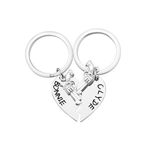 Lywjyb Birdgot Bonnie Clyde Keychains  Bonnie Clyde Keychains
