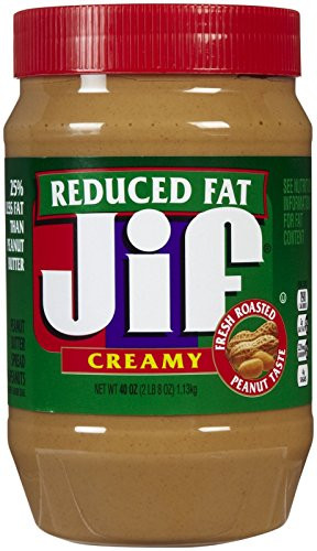 Jif Reduced Fat Creamy Peanut Butter  40 oz