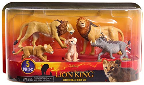 Just Play Disney The Lion King 2019 Young Nala  Scar  Young Simba  Simba   Timon   Pumbaa Figure 5 Pack