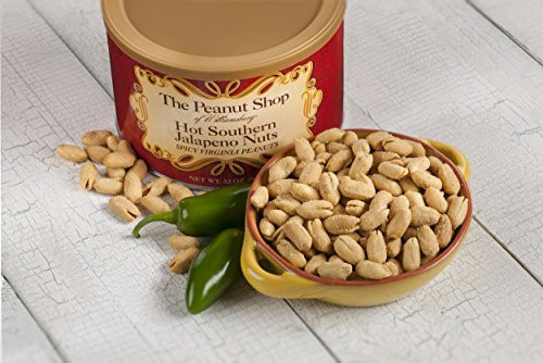 The Peanut Shop of Williamsburg Hot Southern Jalapeno Nuts  32 Ounce