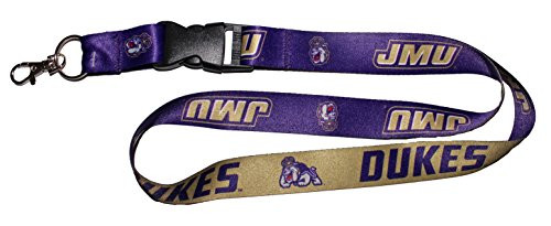 NCAA James Madison JMU Dukes Premium Lanyard Key Chain