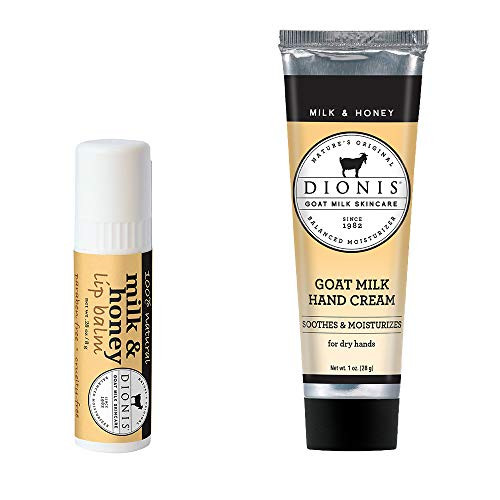 Dionis Natural Goat Milk Hand Cream  1oz  Milk   Honey Lip Balm   28 oz