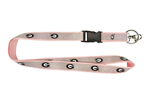 aminco NCAA Georgia Bulldogs Sparkle Lanyard Pink aminco NCAA Georgia Bulldogs Sparkle Lanyard Pink