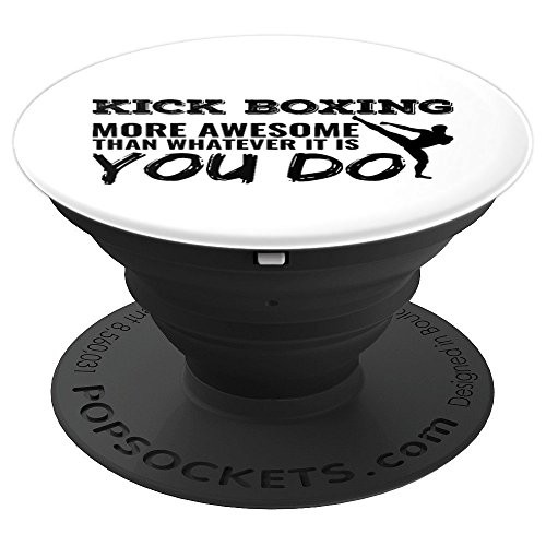 Kickboxing More Awesome Boxing Sports Workout Funny PopSockets Grip and Stand for Phones and Tablets