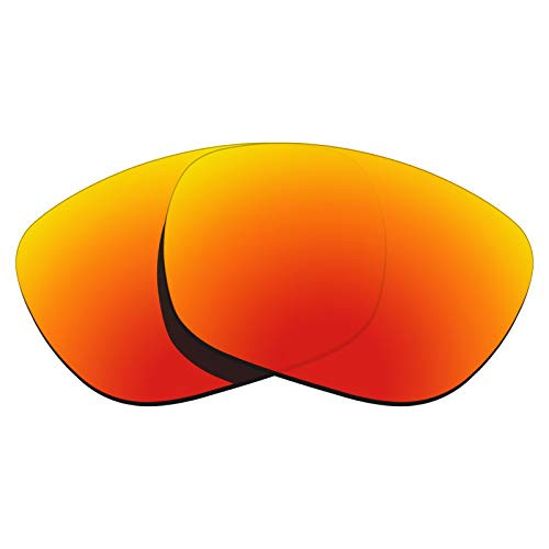Glintbay 100 Precise Fit Replacement Sunglass Lenses for Arnette Fire Drill AN4143   Polarized Fire Red Mirror