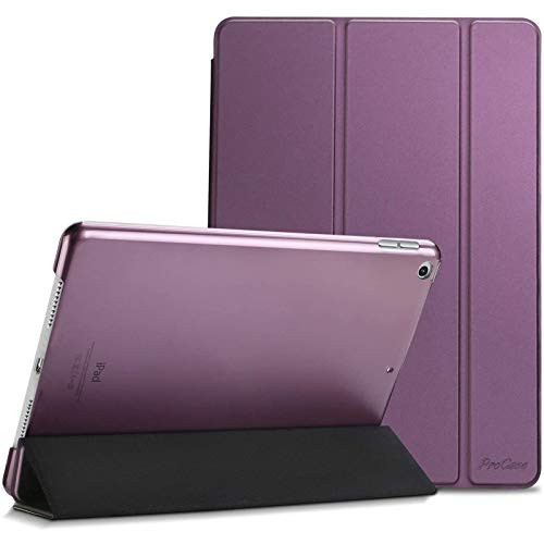 ProCase iPad 10 2 Case 2020 iPad 8th Generation Case   2019 iPad 7th Generation Case  Slim Stand Hard Back Shell Protective Smart Cover for 10 2  iPad 8   iPad 7  Purple