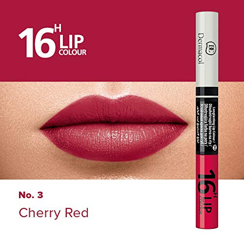 Dermacol 16H 2 in 1 Lip Colour and Gloss Long Lasting Lip  Color No  03