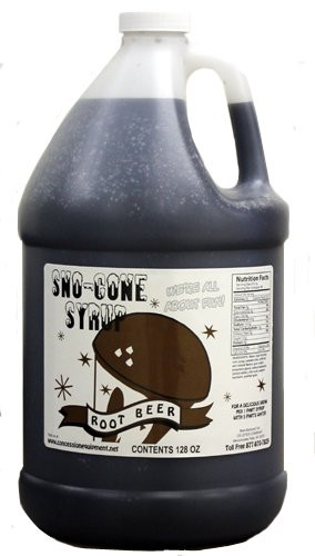 Concession Express Snow Cone Syrup 1 Gallon  Root Beer