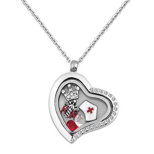 Q Locket RN Nurse Hat Floating Charms 