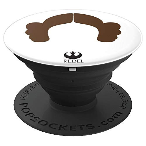 Star Wars Princess Leia Hair Icon Rebel Alliance PopSockets Grip and Stand for Phones and Tablets