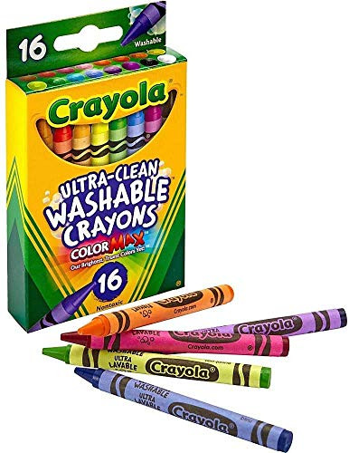Crayola Ultra Clean Washable Crayons  526916   16 Colors   2 Pack