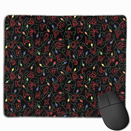 Mouse Pad Customized Stranger Things Rectangle Mouse Pad Non Slip Rubber Gaming Mouse Pad for Working Office Laptop Computer   Pc 11 8 X 9 8 Inch