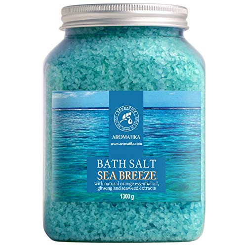 Bath Sea Salt 1300g   Sea Breeze Salt   Natural Bath Sea Salts   Best for Good Sleep   Relaxing   Calming   Body Care   Beauty   Aromatherapy