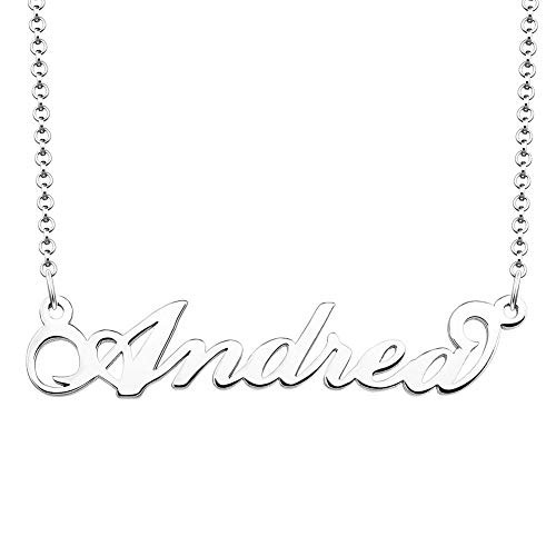 CoolJewelry Name Necklace Personalized Custom Made Nameplate Initial Necklace 925 Sterling Silver Jewelry Birthday Gift CoolJewelry Name Necklace Personalized Custom Made Nameplate Initial Necklace 925 Sterling Silver Jewelry Birthday Gift