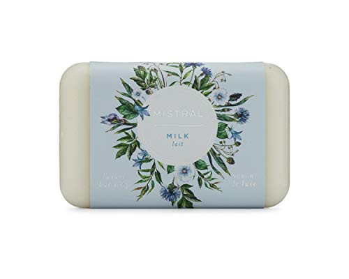 Mistral Triple Milled Bar Soap Organic Olive Oil and Shea Butter   Milk   Made in France  7 oz