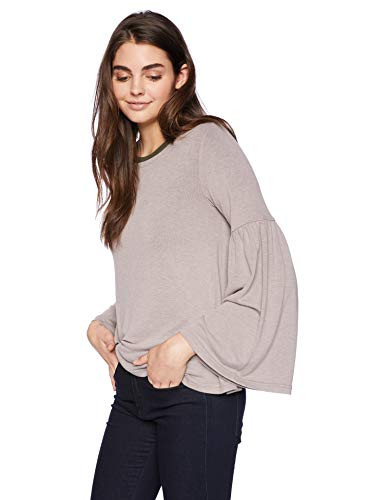 Jack by BB Dakota Junior s Wonderland Brushed Knit Top  Wolf Brown  Medium