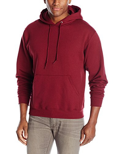 Jerzees Men s Fleece Pullover Hoodie  Maroon  Large