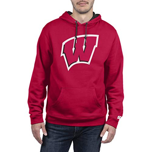 Top of the World Wisconsin Badgers Men s Team Applique Icon Hoodie Sweatshirt Large Top of the World Wisconsin Badgers Men s Team Applique Icon Hoodie Sweatshirt Large